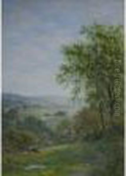 The Vale Of The Test Oil Painting by Roberto Angelo Kittermaster Marshall