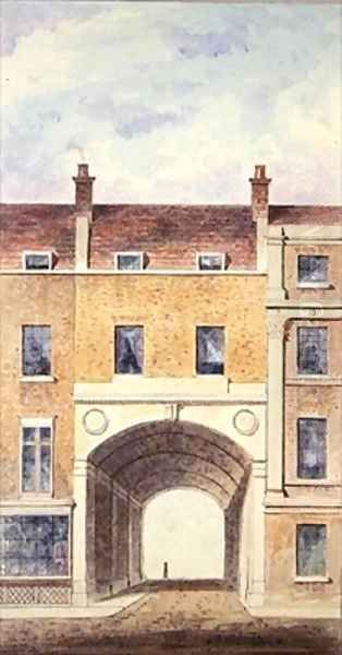 The Improved Entrance to Scotland Yard Oil Painting by T. Chawner