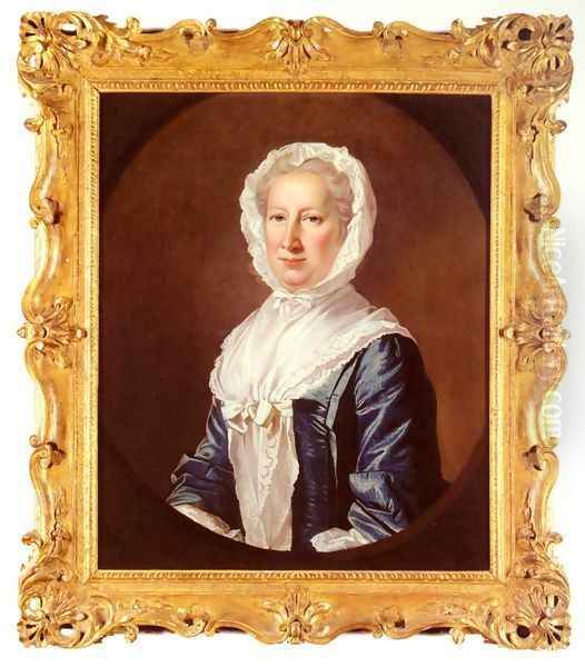 Portrait Of Catherine Fleming, Lady Leicester Oil Painting by James Cranke