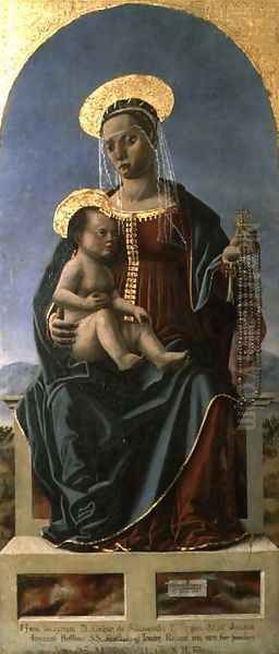 Madonna and Child Oil Painting by Cristoforo da Lendinara Canozzi