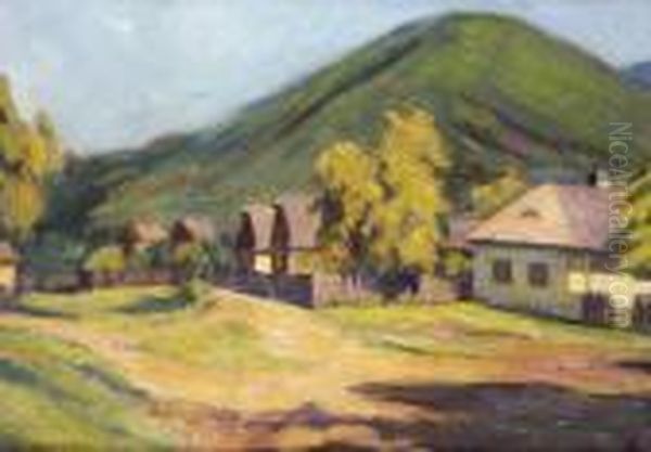 Nagybanyai Hazak Oil Painting by Jozsef Klein