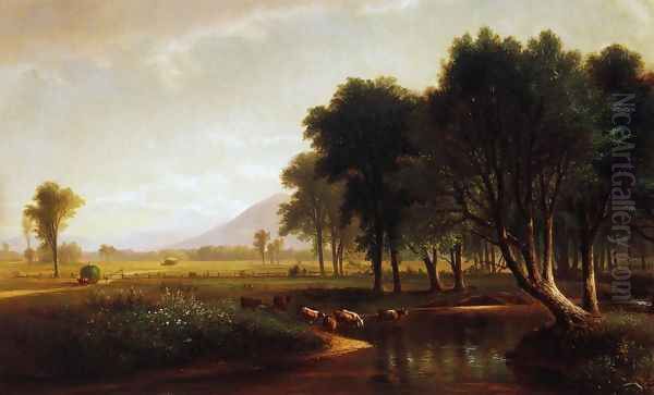 Artist Brook, North Conway, New Hampshire Oil Painting by Benjamin Champney