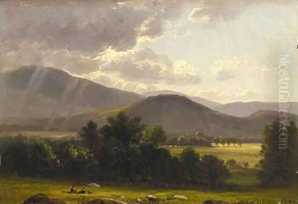 Summer Showers Oil Painting by Benjamin Champney