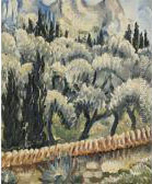 Olivenbaume, Mausanne, Cassis Oil Painting by Paul Kleinschmidt