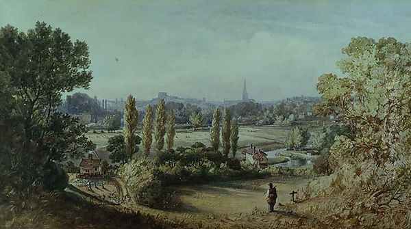 Norwich from Crown Point, 1868 Oil Painting by John Joseph Cotman