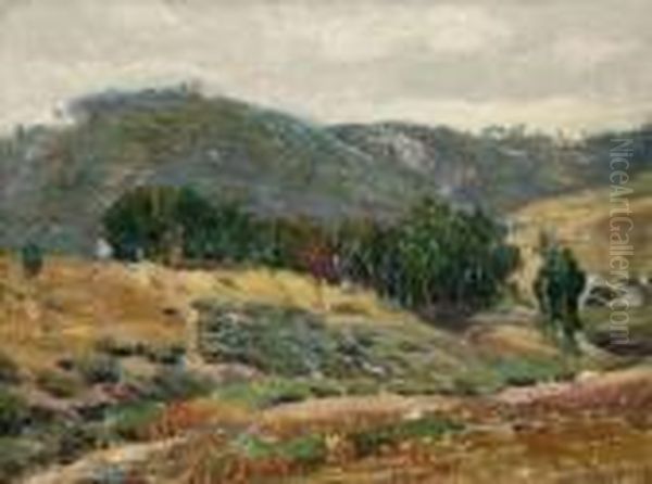 Laguna Beach Oil Painting by Joseph A. Kleitsch