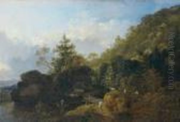 Signiert Und Datiert Unten Rechts: Klengel Oil Painting by Johann Christian Klengel