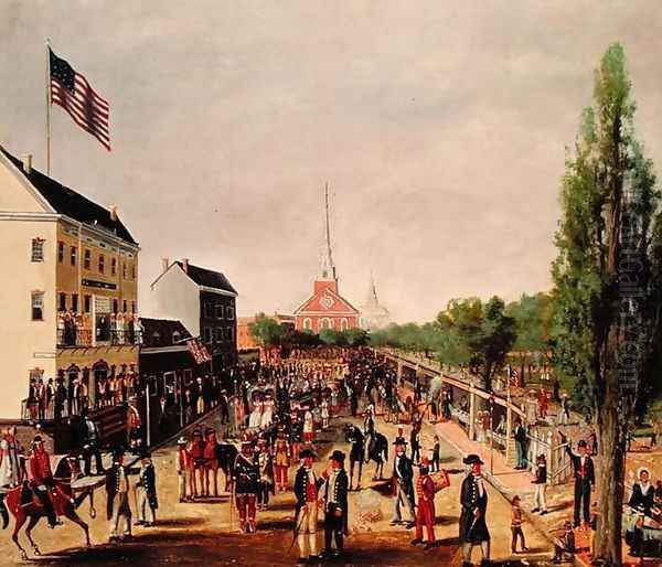 Tammany Society Celebrating the 4th of July, 1812, 1869 Oil Painting by William P. Chappel