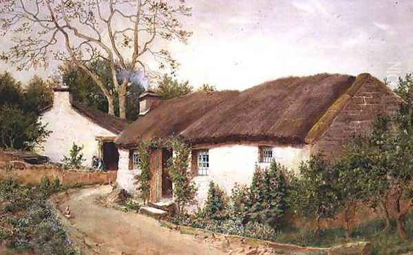 Old Cottage, Colwyn Bay Oil Painting by Isaac Cooke