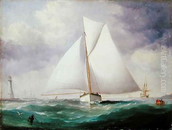 The Spinnaker Sail Oil Painting by Nicholas Matthews (1816-51) Condy