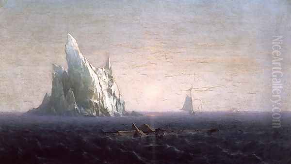 Polar Sea Oil Painting by George Curtis