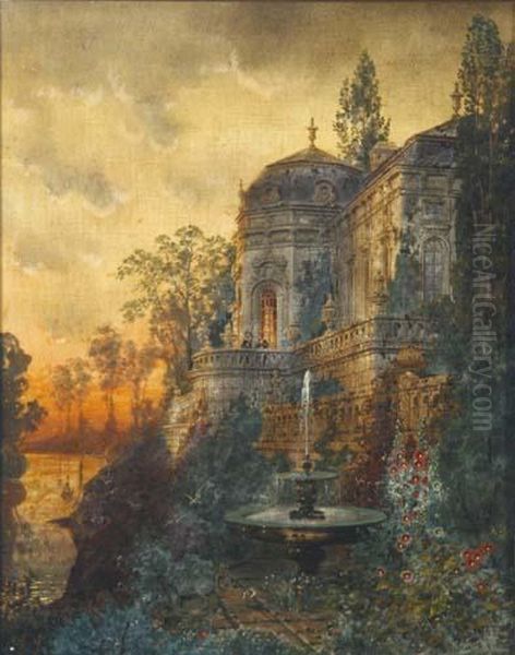 Untitled Oil Painting by Ferdinand Knab