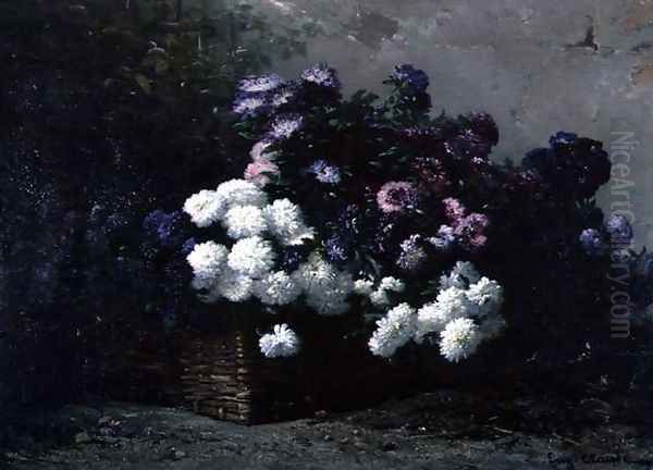 The Basket of Flowers Oil Painting by Eugene Claude