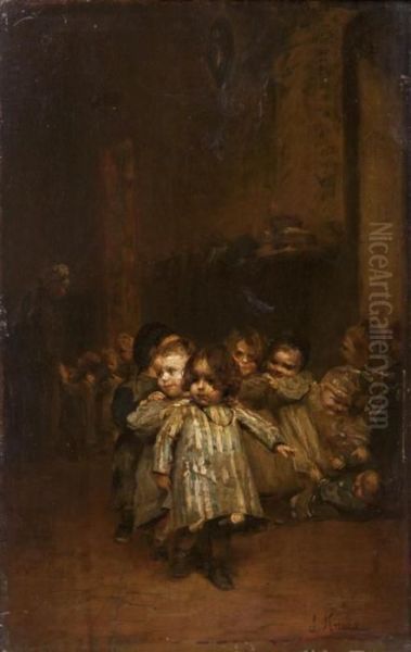 Orphans by Ludwig Knaus