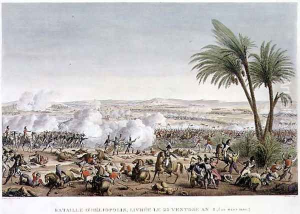 The Battle of Heliopolis, 29 Ventose, Year 8, 20 March 1800 Oil Painting by Louis Francois Couche