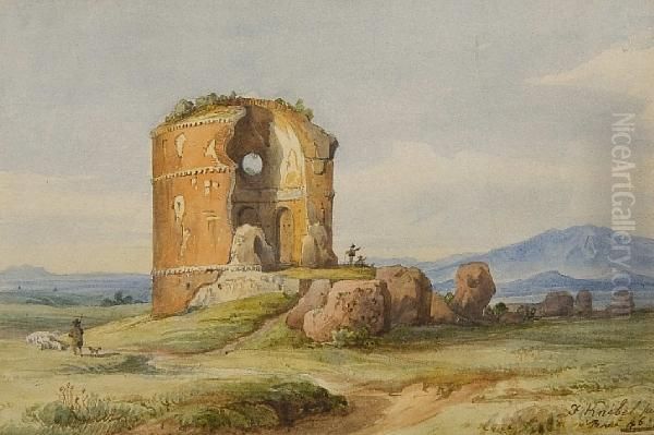 Italian Landscape by Franz Knebel