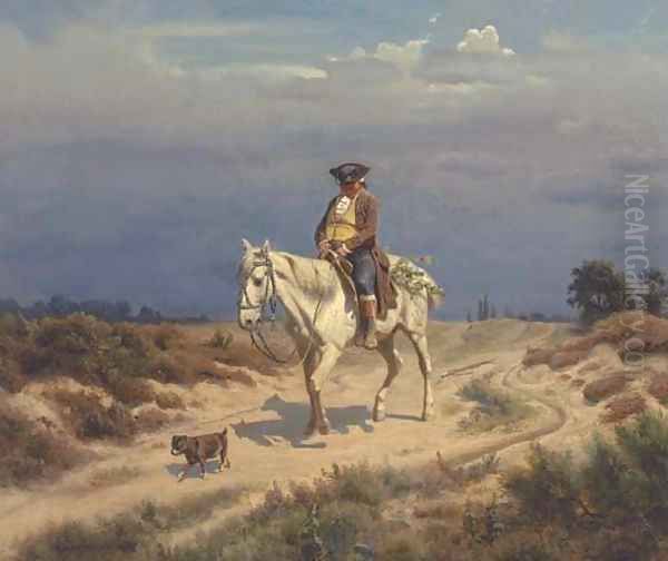 The long journey home Oil Painting by Wilhelm Camphausen