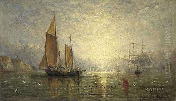 Britischer Marinemaler 2. Oil Painting by Adolphus Knell