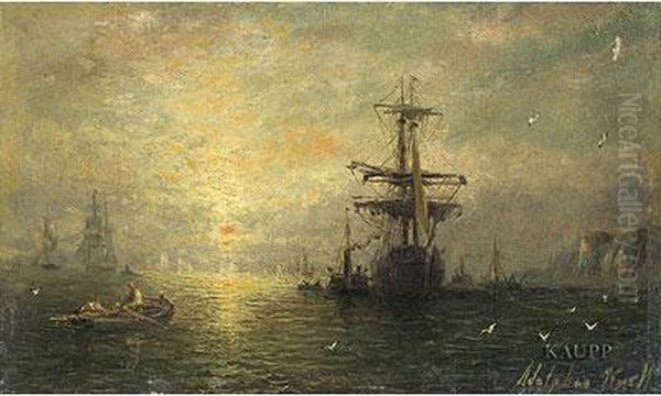 Britischer Marinemaler 2. Oil Painting by Adolphus Knell