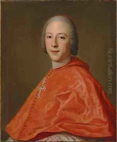 Portrait of Prince Henry Cardinal York Oil Painting by Domenico Corvi