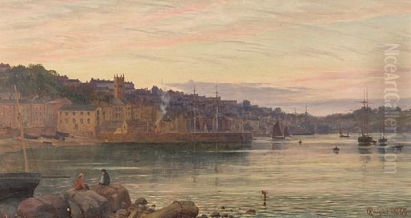 Falmouth Oil Painting by Charles Parsons Knight