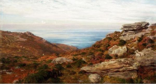 A West Cornwall Moor Oil Painting by Charles Parsons Knight