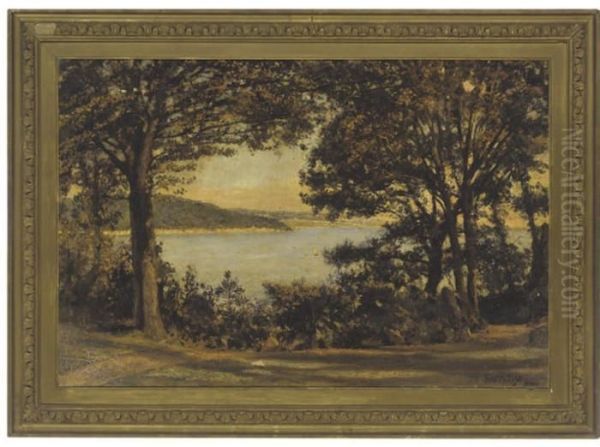 Near Grange Over Sands Oil Painting by John William Buxton Knight