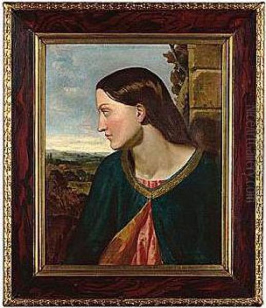 The Maiden Oil Painting by William Henry Knight