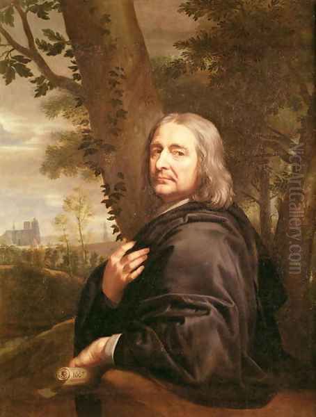 Portrait of Philippe de Champaigne, 1668 Oil Painting by Jean Baptiste de Champaigne