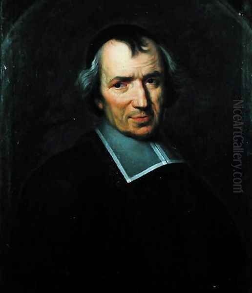 Portrait of Antoine Arnauld (1612-94) 2 Oil Painting by Jean Baptiste de Champaigne