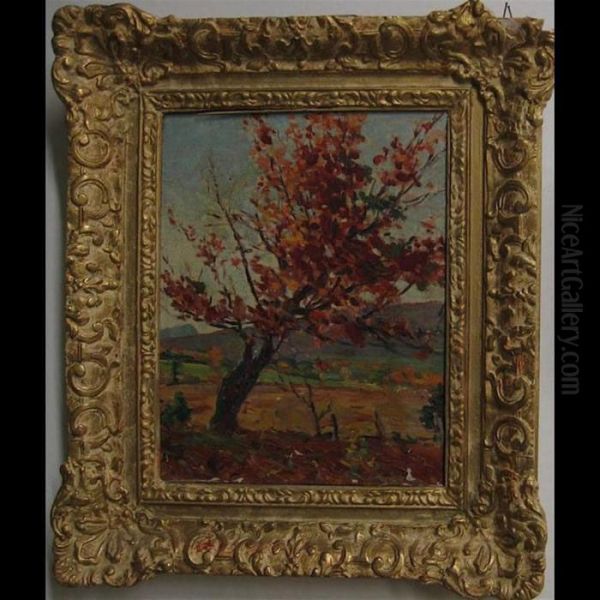 Autumn Tree Oil Painting by Farquhar Mcgillivr. Knowles