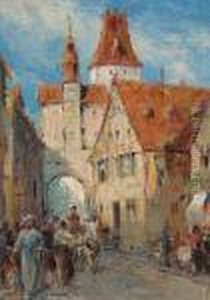 Rothenberg, Germany Oil Painting by Farquhar Mcgillivr. Knowles