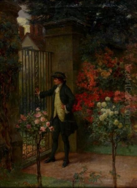 Come To The Garden Gate Oil Painting by Georges Sheridan Knowles