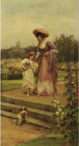 In The Park Oil Painting by Georges Sheridan Knowles