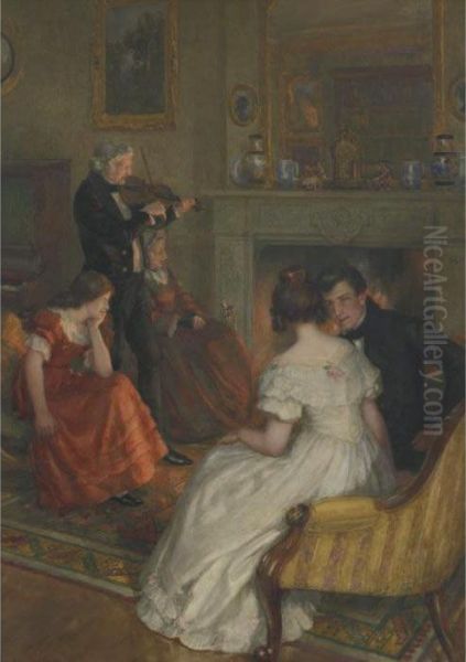 Silver Threads Among The Gold (a Nocturne) Oil Painting by Georges Sheridan Knowles