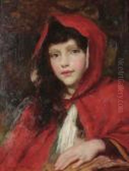 Little Red Riding Hood Oil Painting by Georges Sheridan Knowles