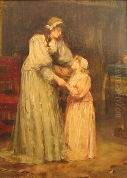 A Morning Greeting Oil Painting by Georges Sheridan Knowles