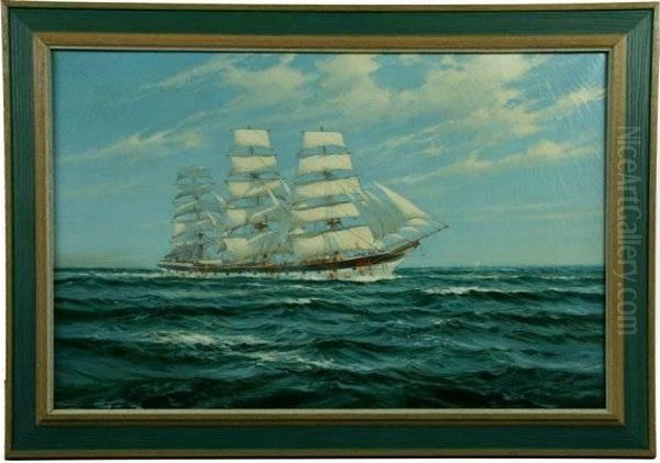 William Knox The Derwent Oil Painting by William Knox