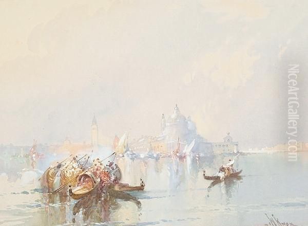 Santa Maria Della Salute Oil Painting by William Knox