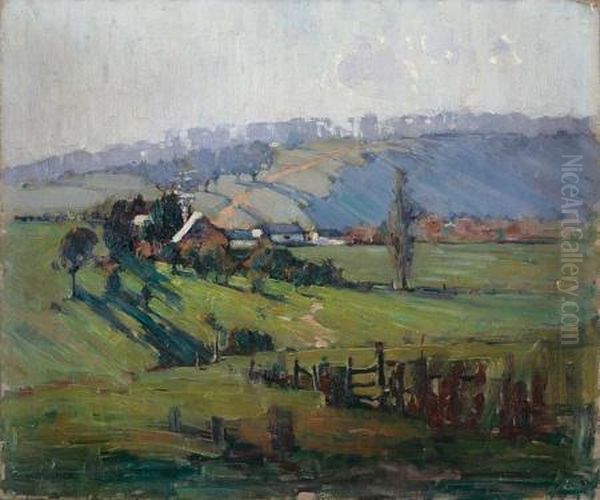 Partingtons Flat, Greensborough Oil Painting by William Dunn Knox