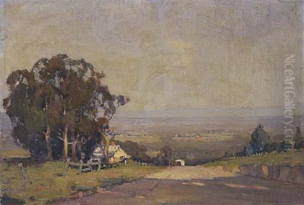 Towards The Dandenongs Oil Painting by William Dunn Knox