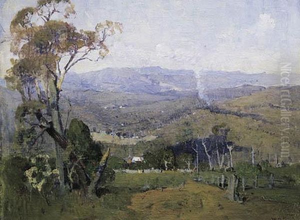 Summers Day, Looking East From Olinda Oil Painting by William Dunn Knox