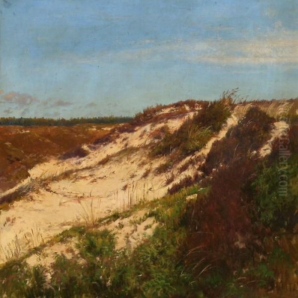 Sand Dunes Oil Painting by Peder Knudsen