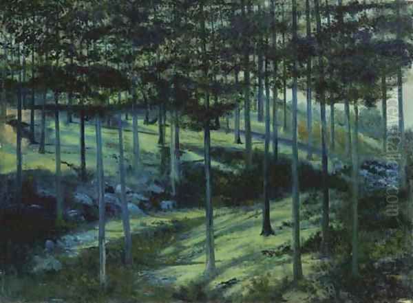 Paisaje de noche Oil Painting by Joaquin Clausell