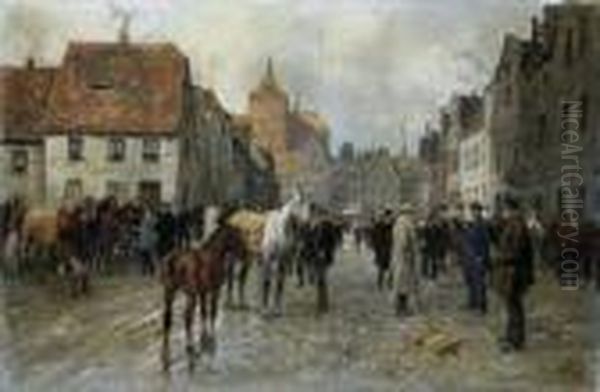 Signiert Unten Rechts: G. Koch. Oil Painting by Georg Koch