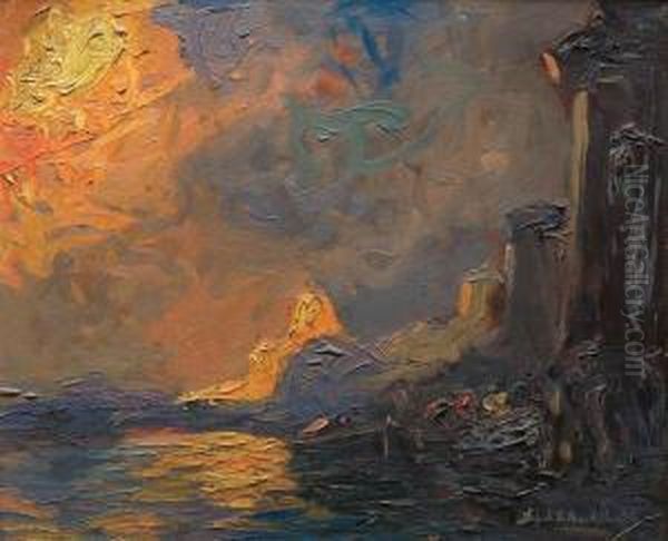 Atardecer Oil Painting by Stephen Robert Koekkoek