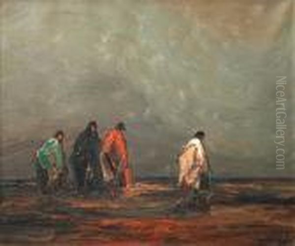 Procesion Oil Painting by Stephen Robert Koekkoek