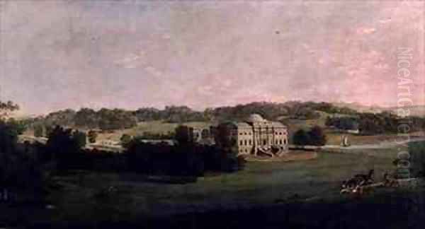 Kedleston Hall from the South Oil Painting by George Cuitt