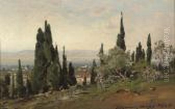 Brussa, Turkey Oil Painting by Ernst Carl Eugen Koerner