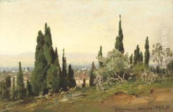 Brussa, Turkey Oil Painting by Ernst Carl Eugen Koerner